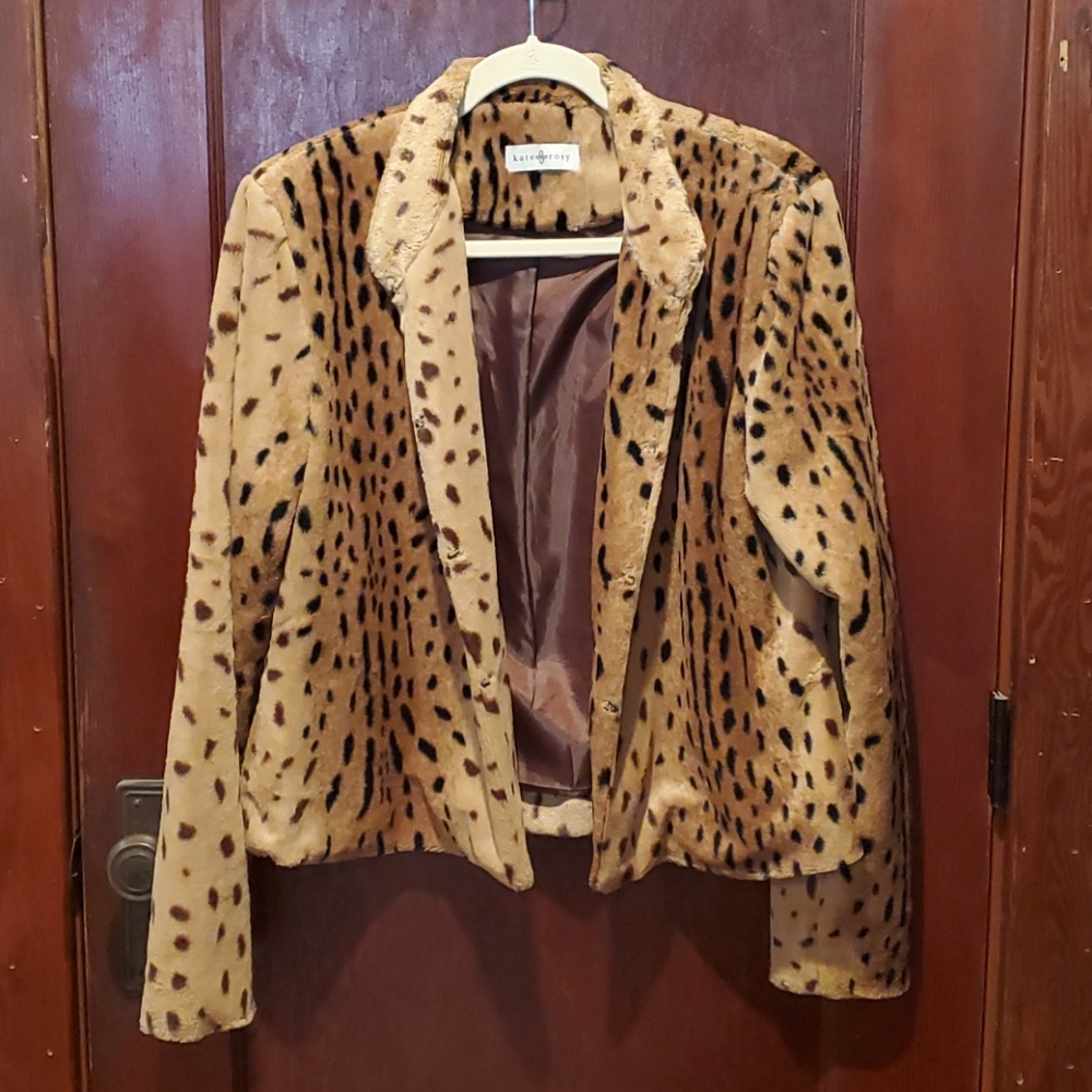 Kate & Rosy Animal Print Blazer